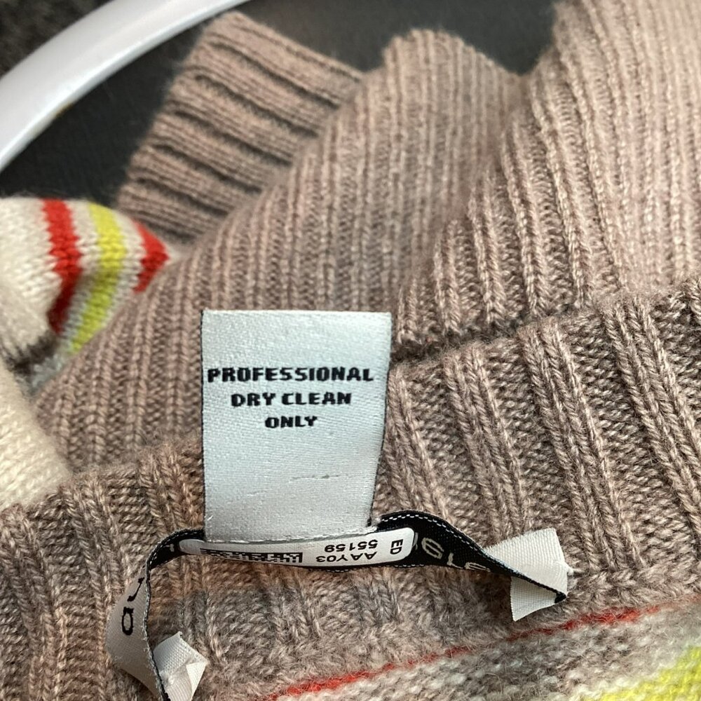 Autumn Cashmere Sweater Crew Neck 100% Cashmere Striped XS - Picture 9 of 9